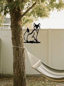 CIFbuy Vintage Tree Stump Wall Art Black iron Animal Silhouette Sign Rustic Farmhouse Decor for Garden Porch Yard Indoor Outdoor Wall (TikTok