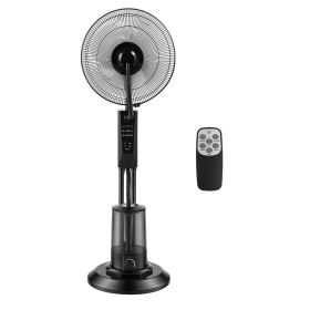 Misting Fan, 3 Wind Speeds Misting Standing Fan, Mister Cooling Fans with 0.79 gal Water Tank, Remote & Panel Control, Water Cooling Fans for Ind