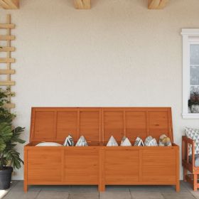 Garden Storage Box Brown Solid fir wood 78.1 in x 19.7 in x 22.2 in